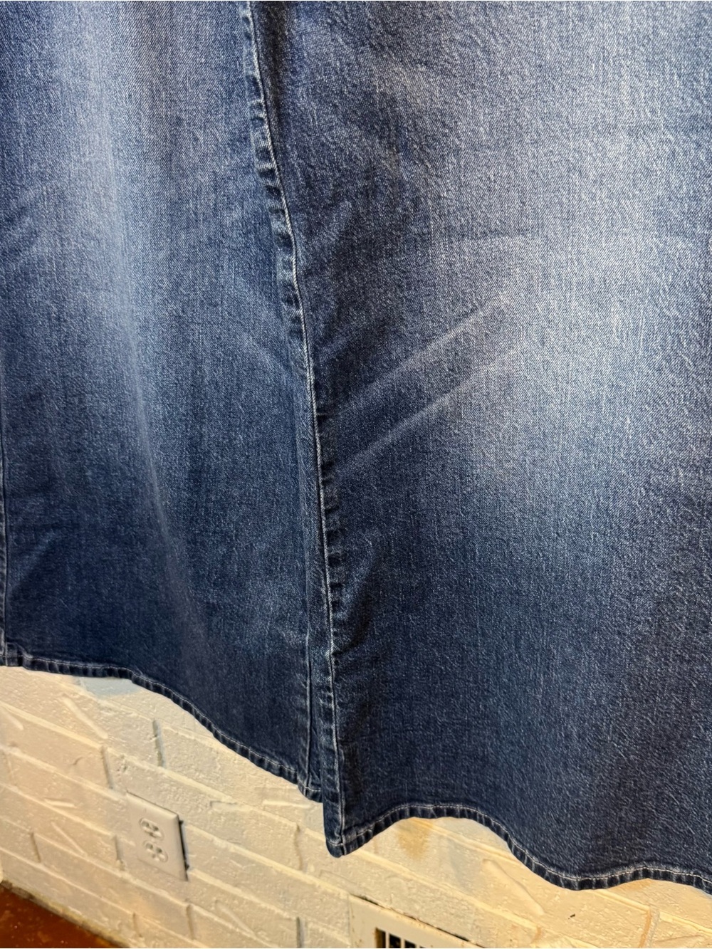 Pilcro High Rise Super Wide Leg Blue Jeans - Picture 5 of 13